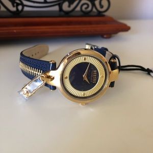 Versace Key Biscayne Gold Ion-Plated Watch NWT
